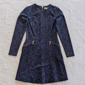 Michael Kors - Blue zip ip dress with zip pockets